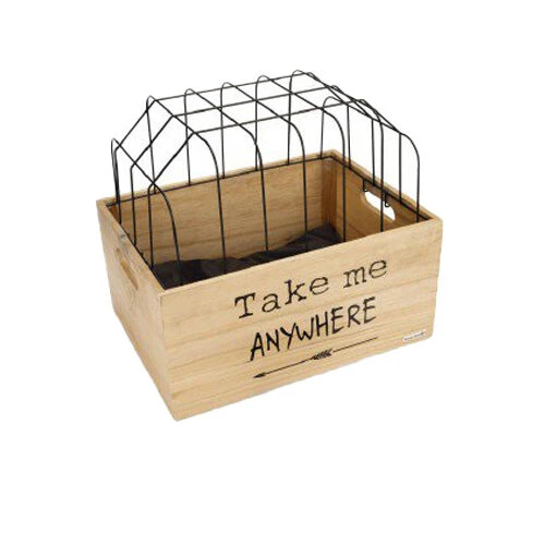 Beeztees Holz-Fahrradkorb Journey + Schutzgitter Beeztees Holz-Fahrradkorb Journey + Schutzgitter -Heimtierbedarf beeztees houten fietsmand journey kap 174292 0500 none