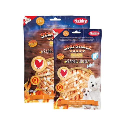 Nobby - Starsnack Barbecue Wrapped Chicken Mini Nobby - Starsnack Barbecue Wrapped Chicken Mini -Heimtierbedarf nobby starsnack barbeque wrapped chicken mini 156056 0500 none