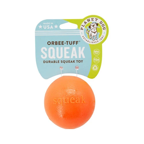 Planet Dog Orbee Tuff Squeak Ball - Orange -Heimtierbedarf planet dog orbee tuff squeak ball oranje 168513 0500 none