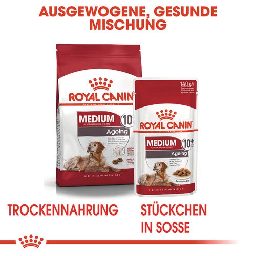 Royal Canin Medium Ageing 10+ Wet - Hundefutter Royal Canin Medium Ageing 10+ Wet - Hundefutter -Heimtierbedarf royal canin medium ageing 10 wet hondenvoer 129212 0500 none