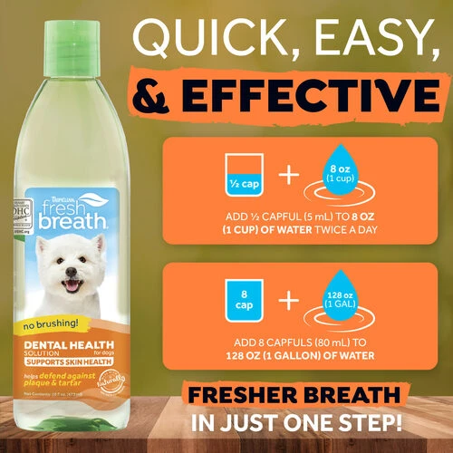 TropiClean - Fresh Breath Plus Skin & Coat Water Additive TropiClean - Fresh Breath Plus Skin & Coat Water Additive -Heimtierbedarf tropiclean fresh breath plus skin coat water additive 221166 0500 none
